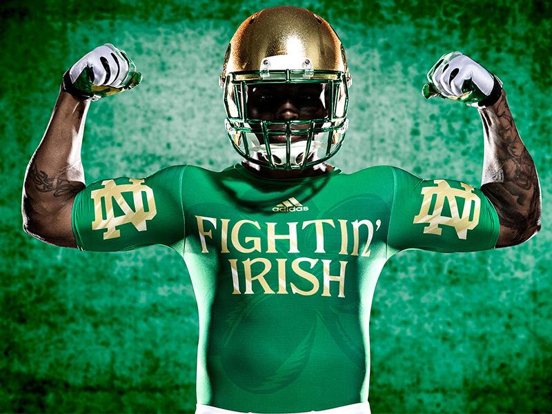 notre dame shamrock series jersey