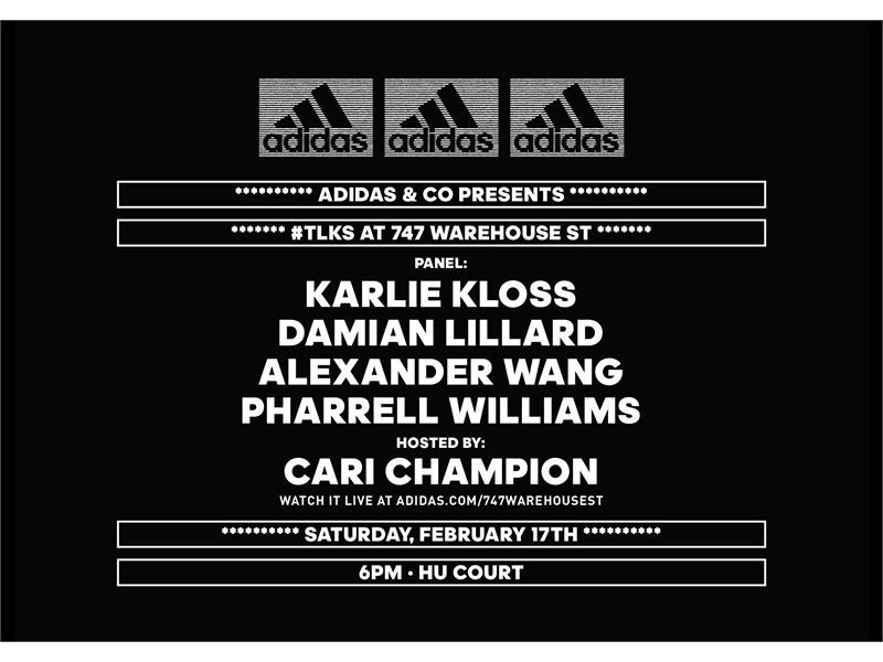 adidas NEWS STREAM : adidas announces Celebrity Panelists for #TLKS  Discussion at 747 Warehouse Street in Los Angeles