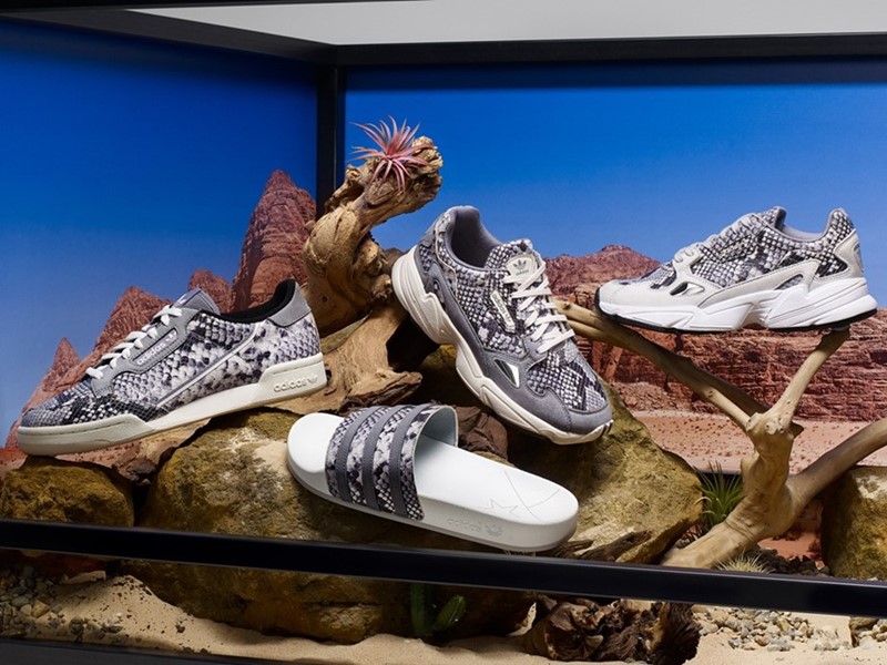 adidas snakeskin reflective shoes