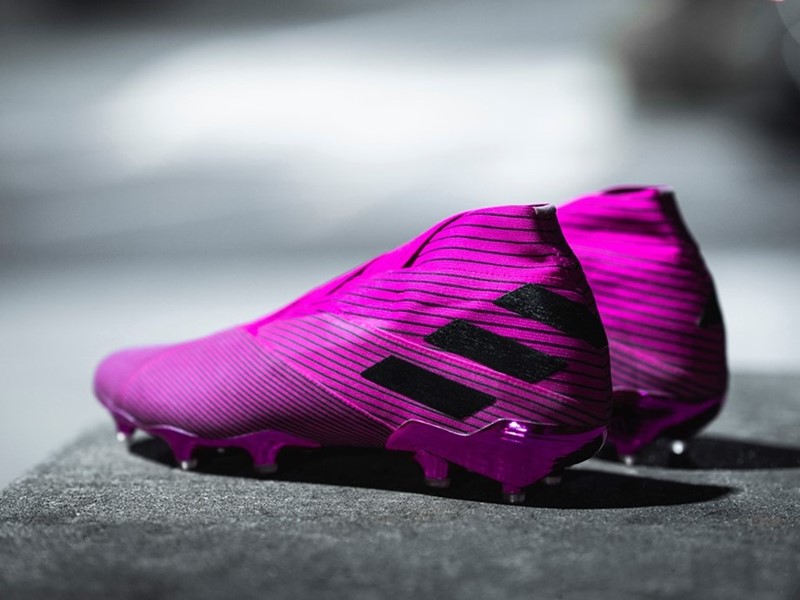 purple adidas boots