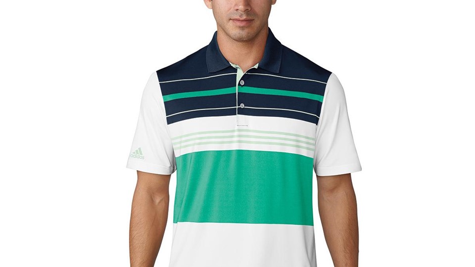 UP Engineered blocked Polo white aero green