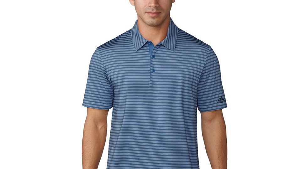 UP 2-color Stripe Polo ash blue trace royal