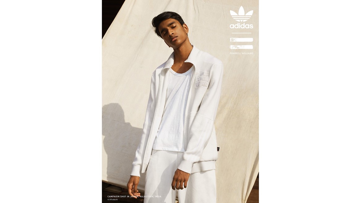 adidas Originals PHARRELL WILLIAMS Hu Holi Blank Canvas PR Vertical Look 2 Opt 1