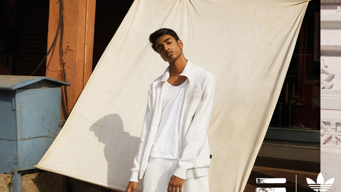 adidas Originals PHARRELL WILLIAMS Hu Holi Blank Canvas PR Horizontal Look 2 Opt 1