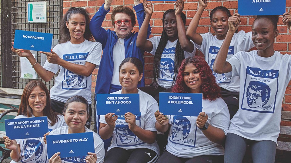 Billie Jean King and local NYC Young Athletes 2