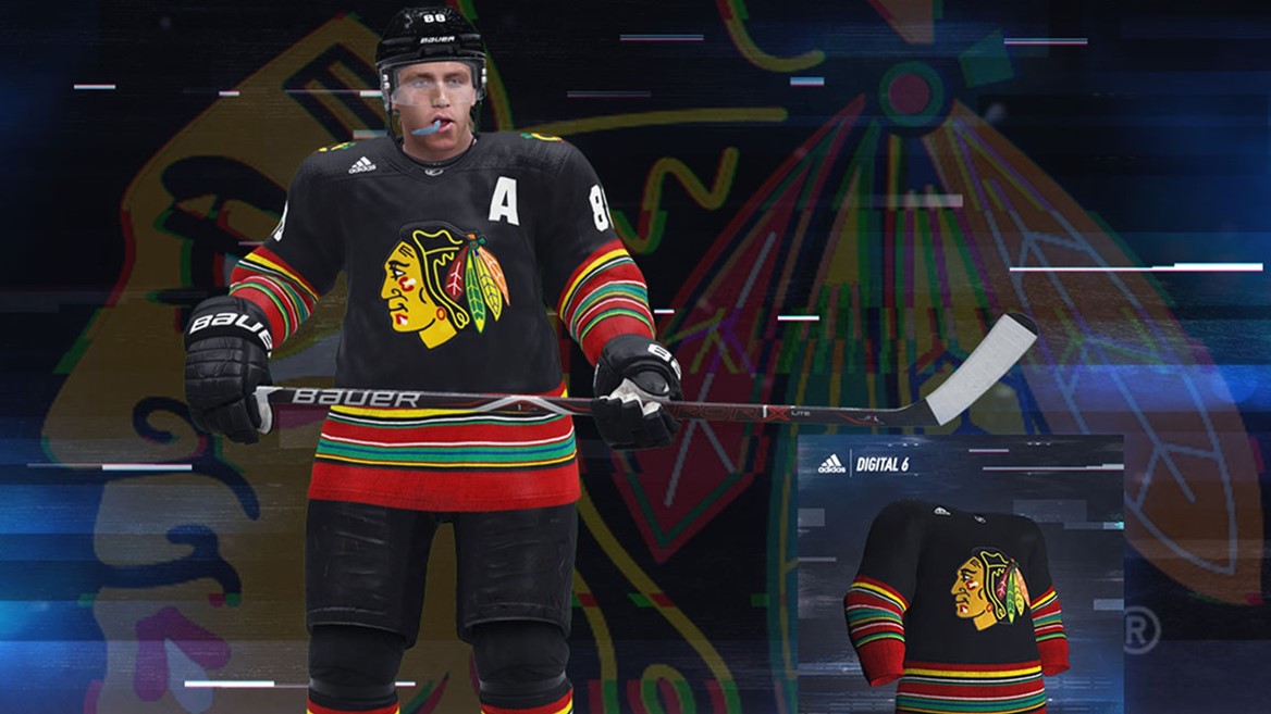 adidas Hockey x EA Digital6 Blackhawks