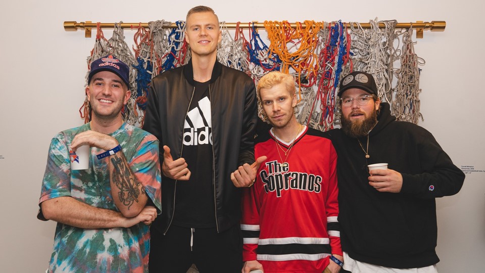 Eric Emanuel, Kristaps Porzingis, Tyrrell Winston, NY Sunshine