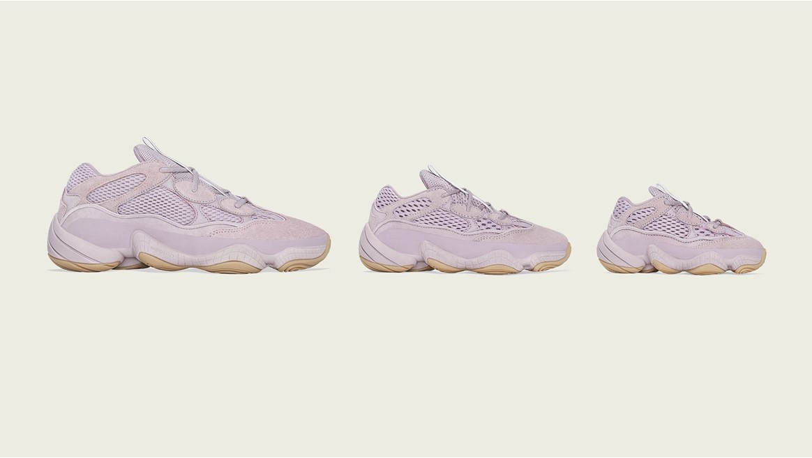 Adidas yeezy 500 con strisce rosa online