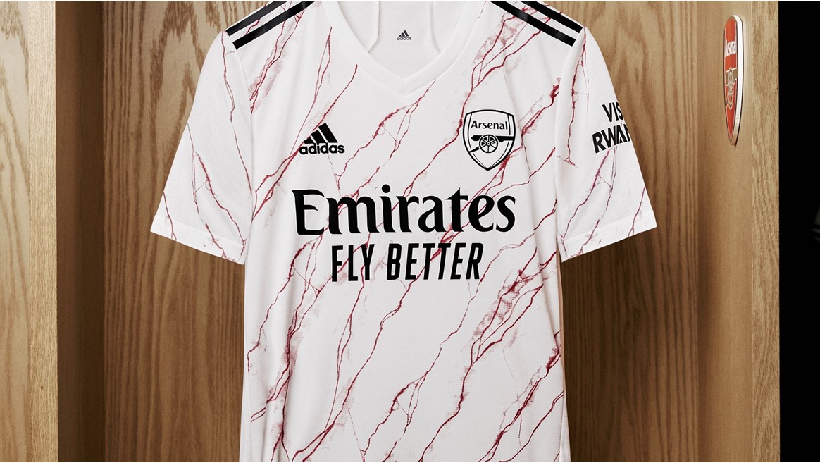 Arsenal Away jersey for 2020 21 season inspired by the iconic marble halls of Highbury s East Stand