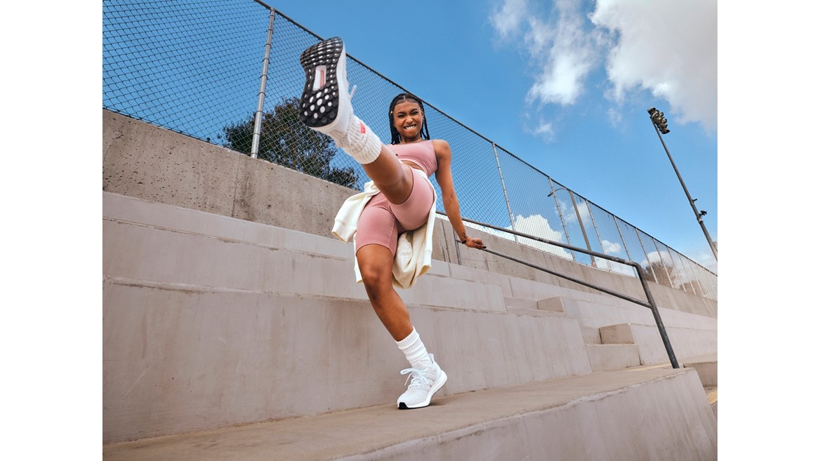 adidas sportswear FW22 - Women’s Oversized Hoodie with Rib Crop Top and Biker Shorts– Nia Dennis