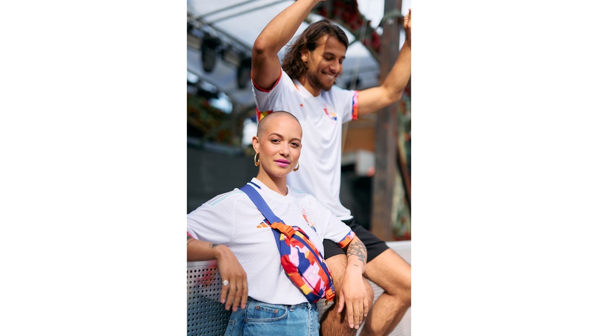 RBFA x Tomorrowland - away kit for the Belgian Red Devils