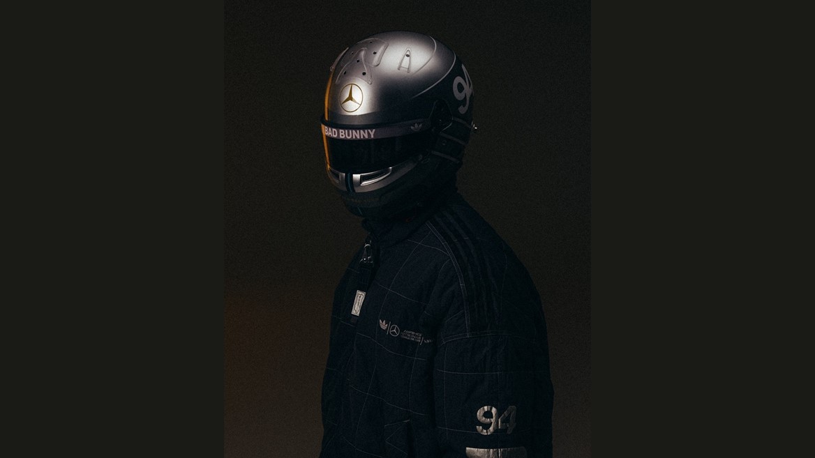 adidas Originals Bad Bunny and Mercedes AMG PETRONAS F1 Team announce the launch of Bad Bunny Motorsport Collection