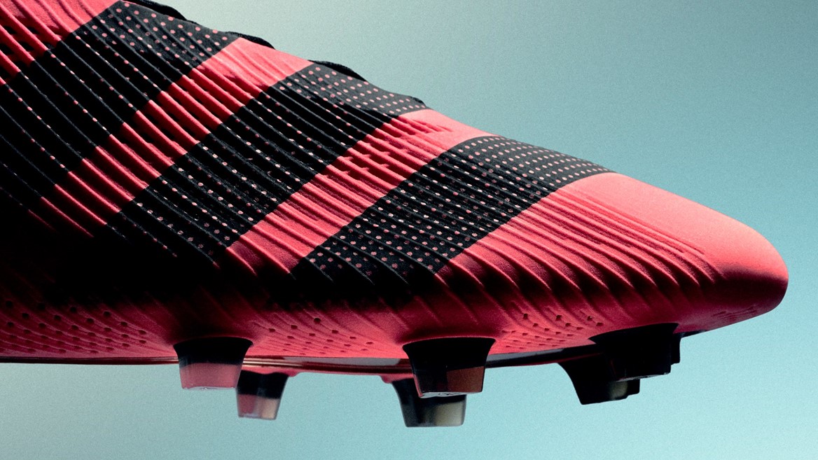 Football boot under Project R A P Radical Athlete Perception platform