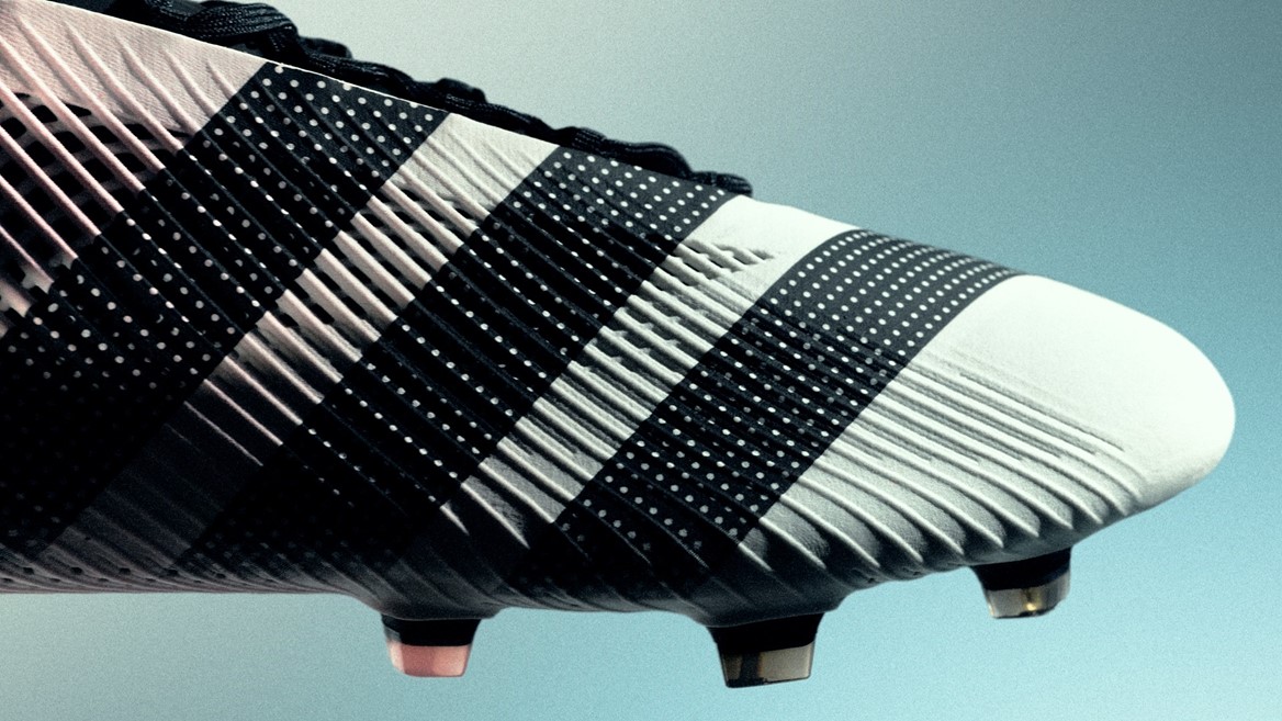 Football boot under Project R A P Radical Athlete Perception platform