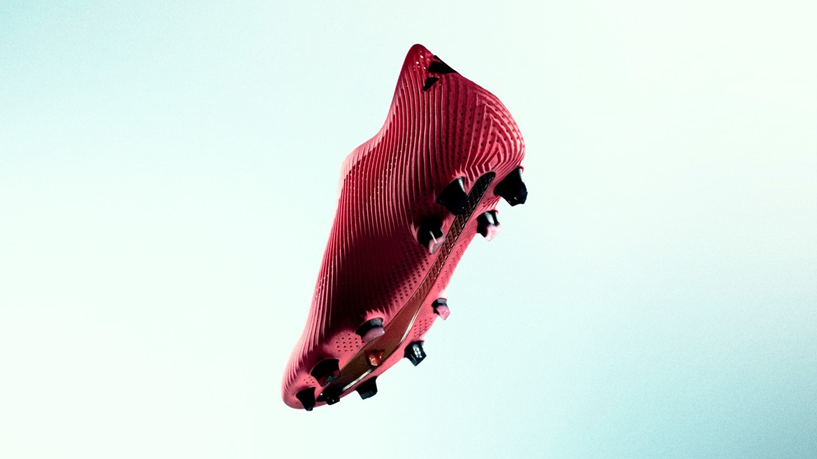 Football boot under Project R A P Radical Athlete Perception platform