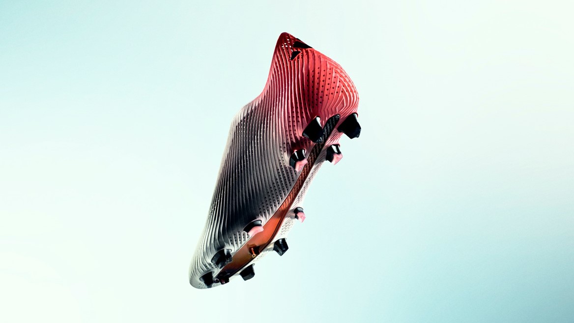 Football boot under Project R A P Radical Athlete Perception platform