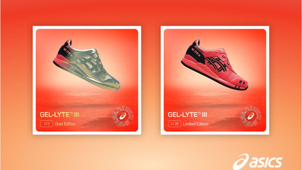 ASICS goes digital with launch Of first-of-its-kind NFT footwear collection