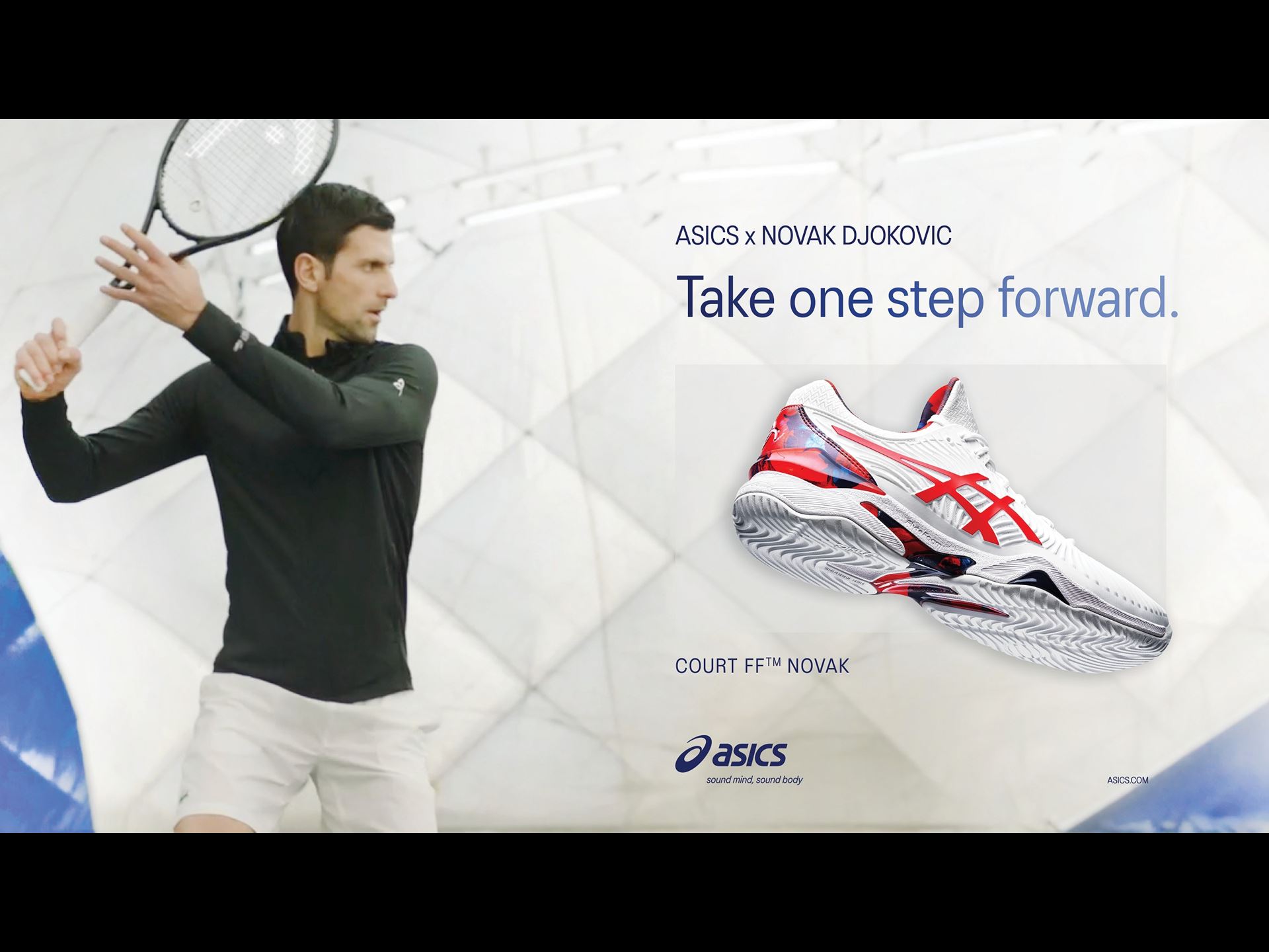ASICS and Novak Djokovic Calls on Players To Propel Body and Mind Forward