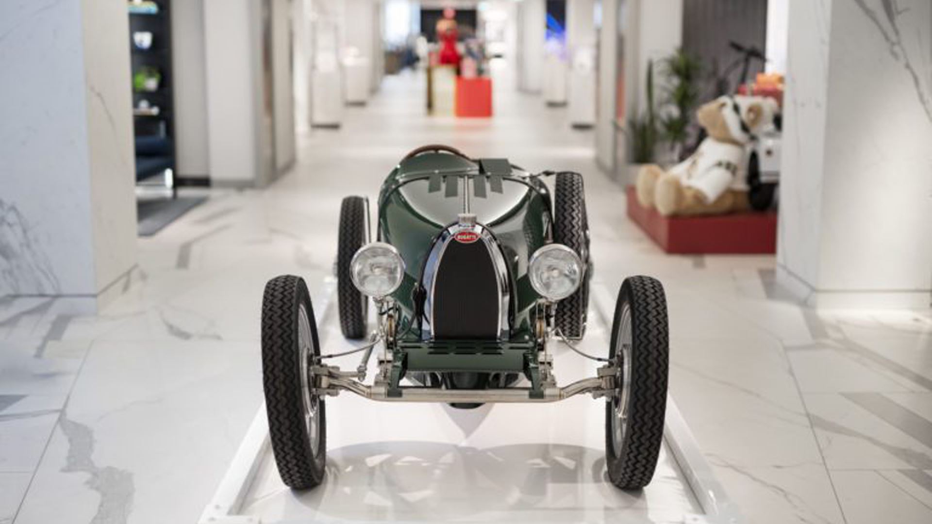 Fully-Electric Bugatti Baby II Goes on Display at Harrods Department Store in London