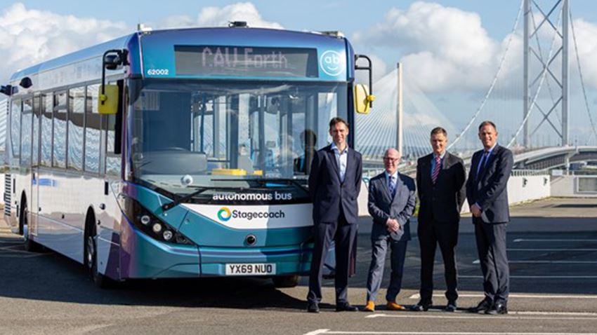 The UK S First Autonomous bus Service AB1 Launches in Scotland