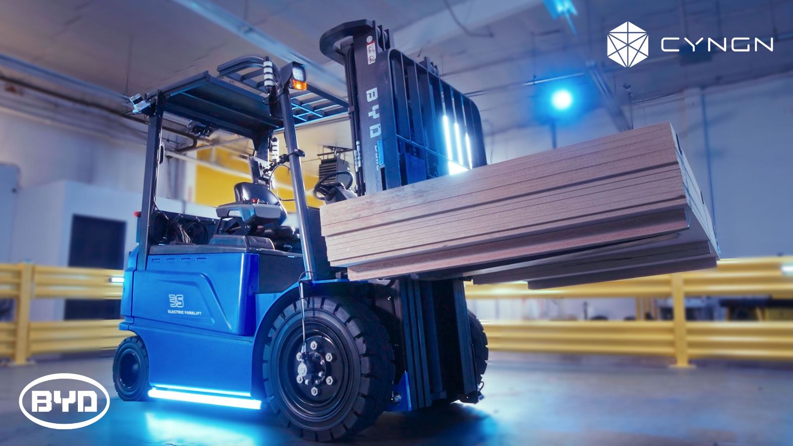 BYD and Cyngn Develop AI Powered Autonomous Forklift