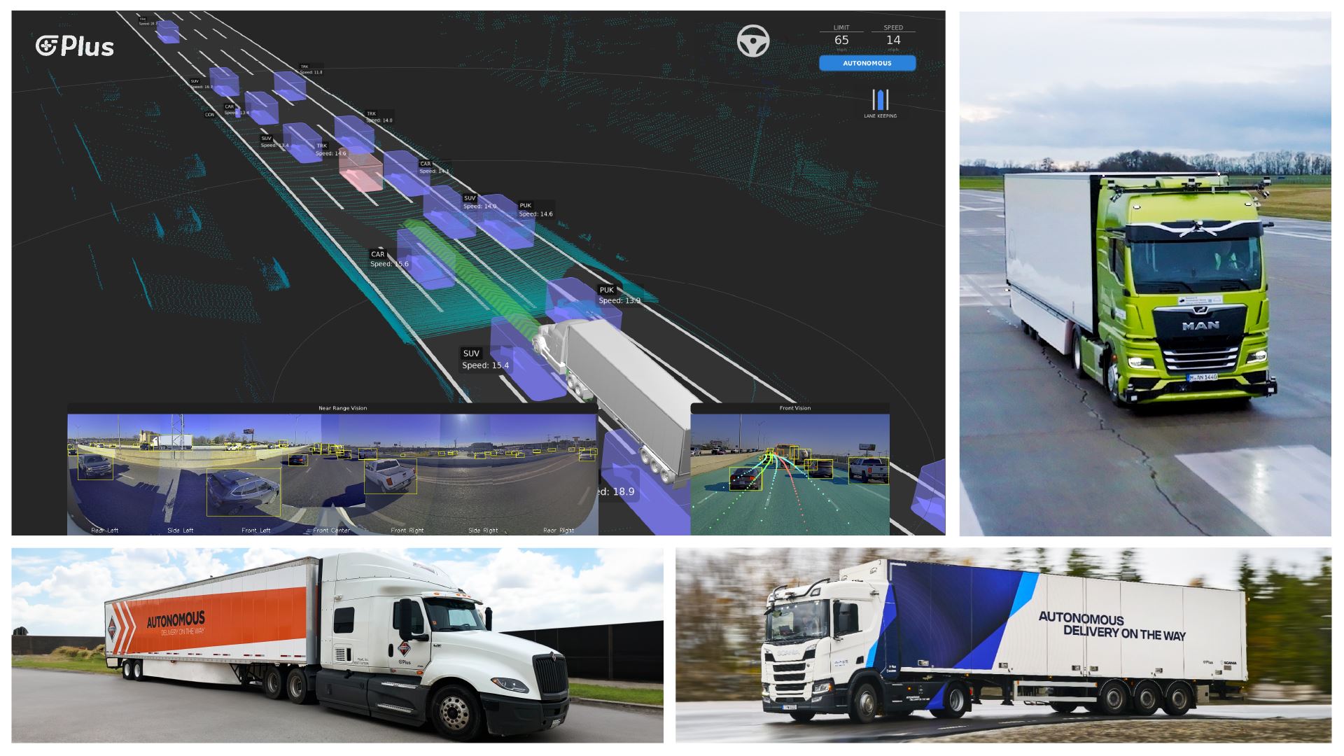Plus Scania MAN Navistar Announce Level 4 Autonomous Truck Partnership