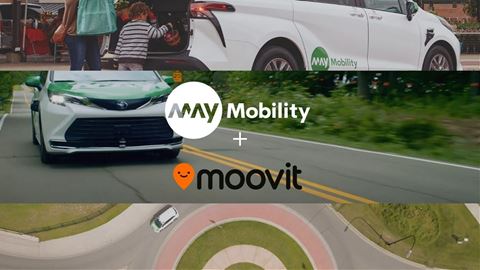 May Mobility Moovit Partner to Deploy Complete Autonomous Public Transit Service