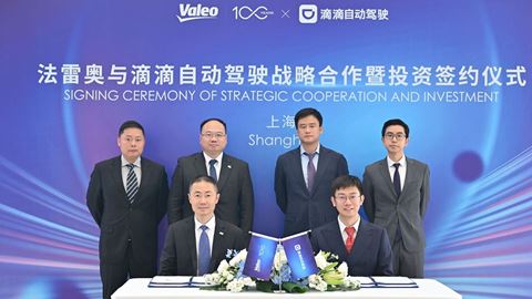 Valeo DiDi Autonomous Driving to jointly develop safety solutions for robotaxis