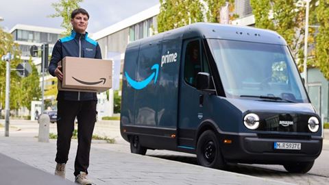 Amazon Rolls Out First Electric Delivery Vans From Rivian in Europe
