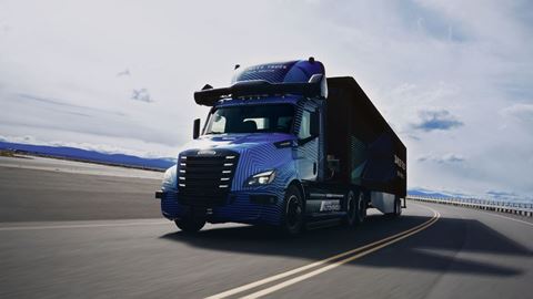 Daimler Truck Unveils Battery Electric Autonomous Freightliner eCascadia Technology Demonstrator