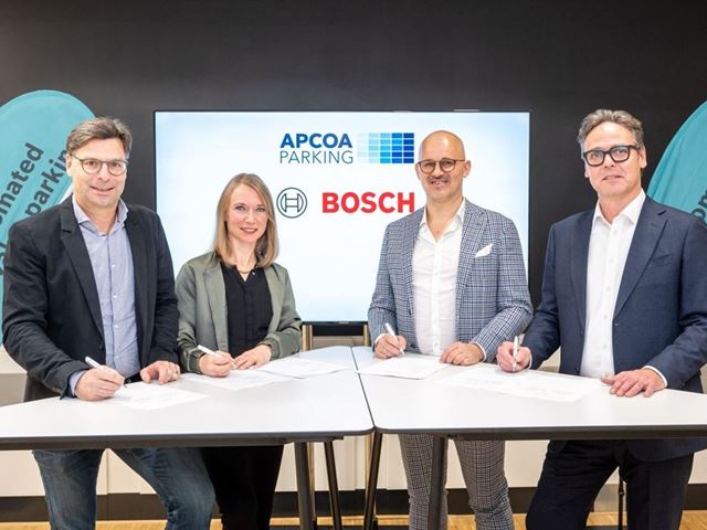 Bosch & APCOA to roll-out Automated Valet Parking Technology