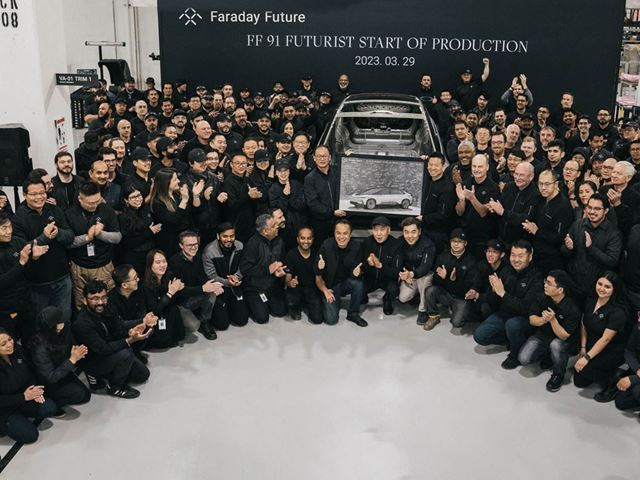 Faraday Future Starts Production of the FF 91 Futurist Alliance at California Plant