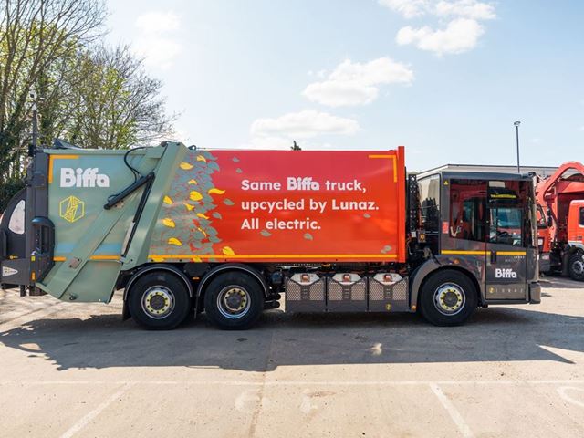 Lunaz and Waste Management Group Biffa to Up Cycle and Electrify Refuse Truck Fleet