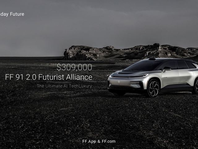 Faraday Future Debuts the aiHypercar the FF 91 2 0 Futurist Alliance