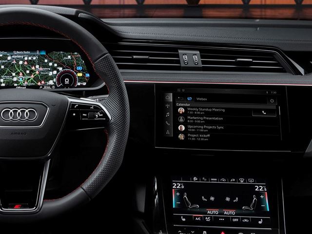 Audi Cisco to Deliver Webex to Vehicles via app Store Developed by HARMAN CARIAD