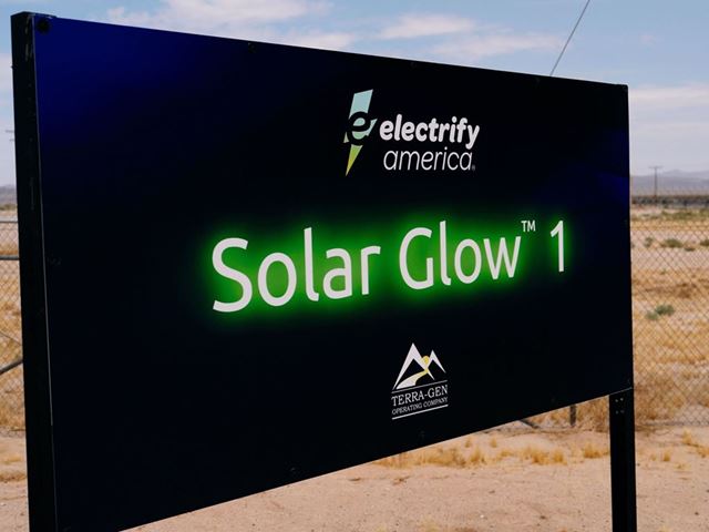 Electrify America Begins Solar Energy Generation Operations Begin at Solar Glow 1 Site