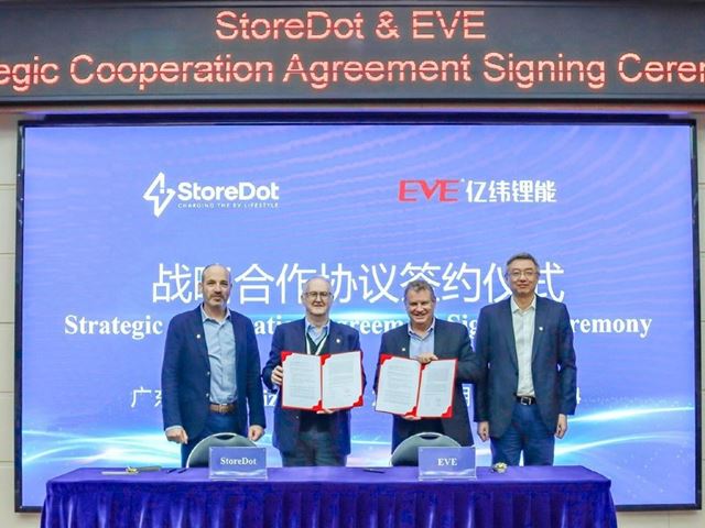 StoreDot Moves Towards Commercialisation of Fast Charging Battery Tech With EVE Energy Collaboration