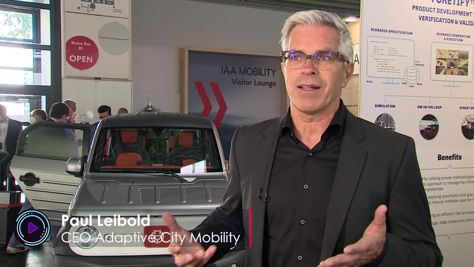 Adaptive City Mobility GmbH @ IAA Mobility 2021