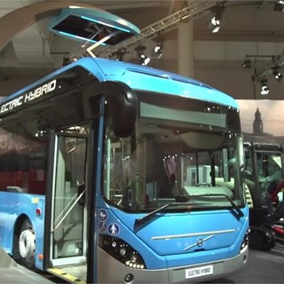 Footage at the booth of Volvo Buses at the 67th IAA Commercial Vehicles