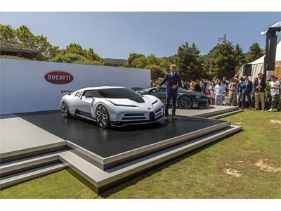 Stephan Winkelmann Bugatti President presents the Bugatti Centodieci