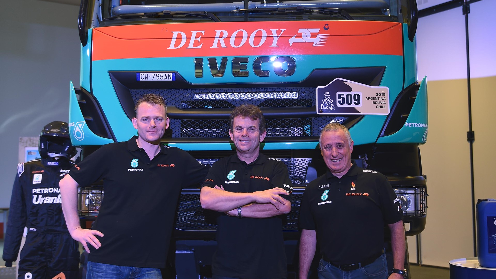 Dakar 2015 Team PETRONAS DEROOY Iveco at CNH Industrial Village