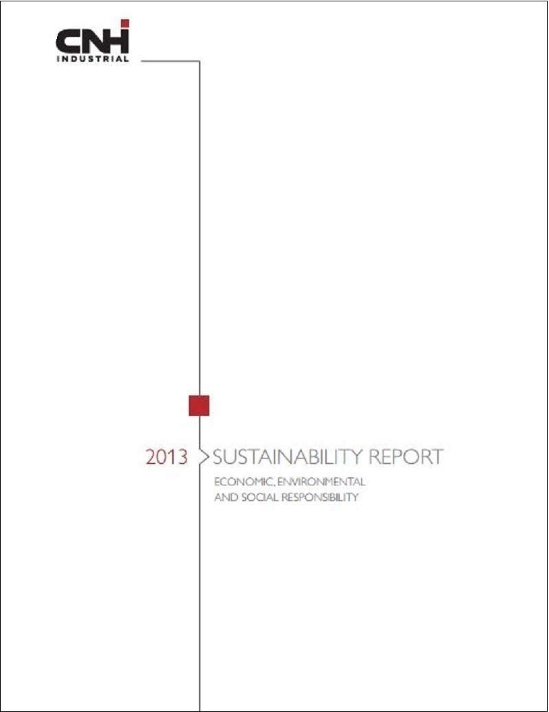 CNH Industrial Sustainability Report 2013