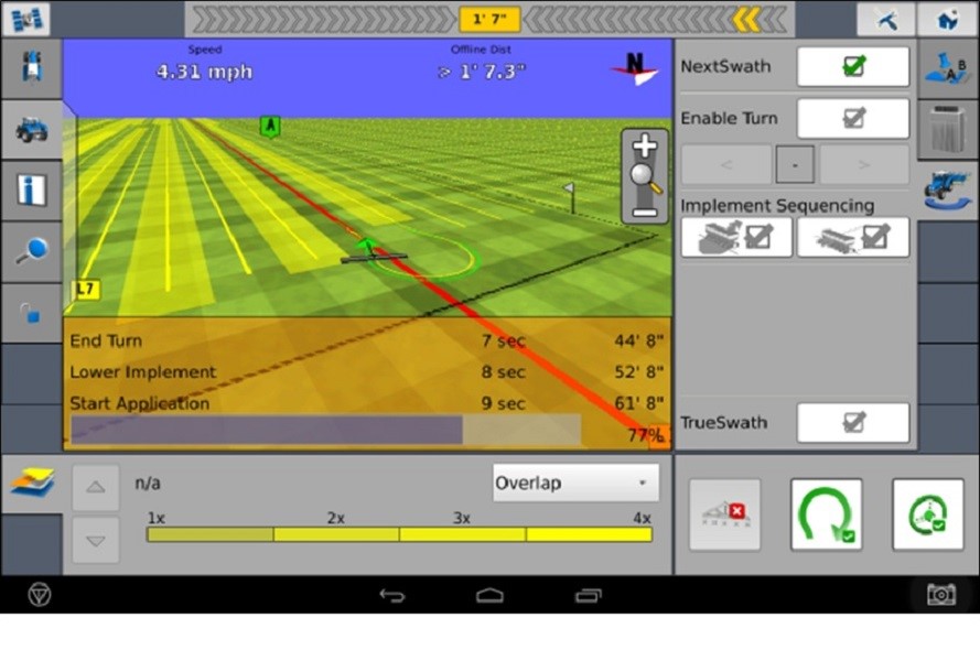 Case IH NextSwath Advanced Farming System Screenshot