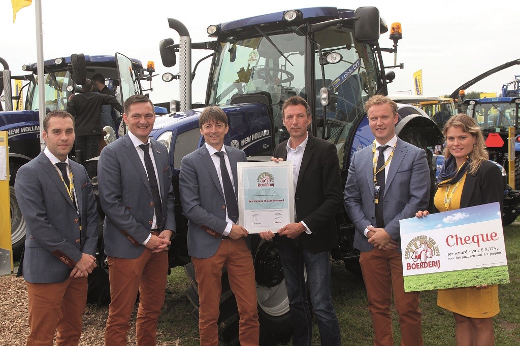 New Holland T6 AutoCommand™ named Best Farmer’s Tractor 2014  at Agrotechniek, NL.