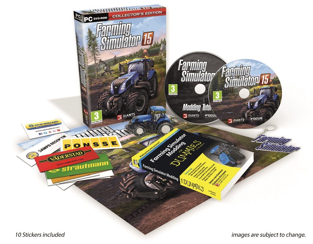 A full range of New Holland Agriculture equipment is featured in the Farming Simulator 15 computer game