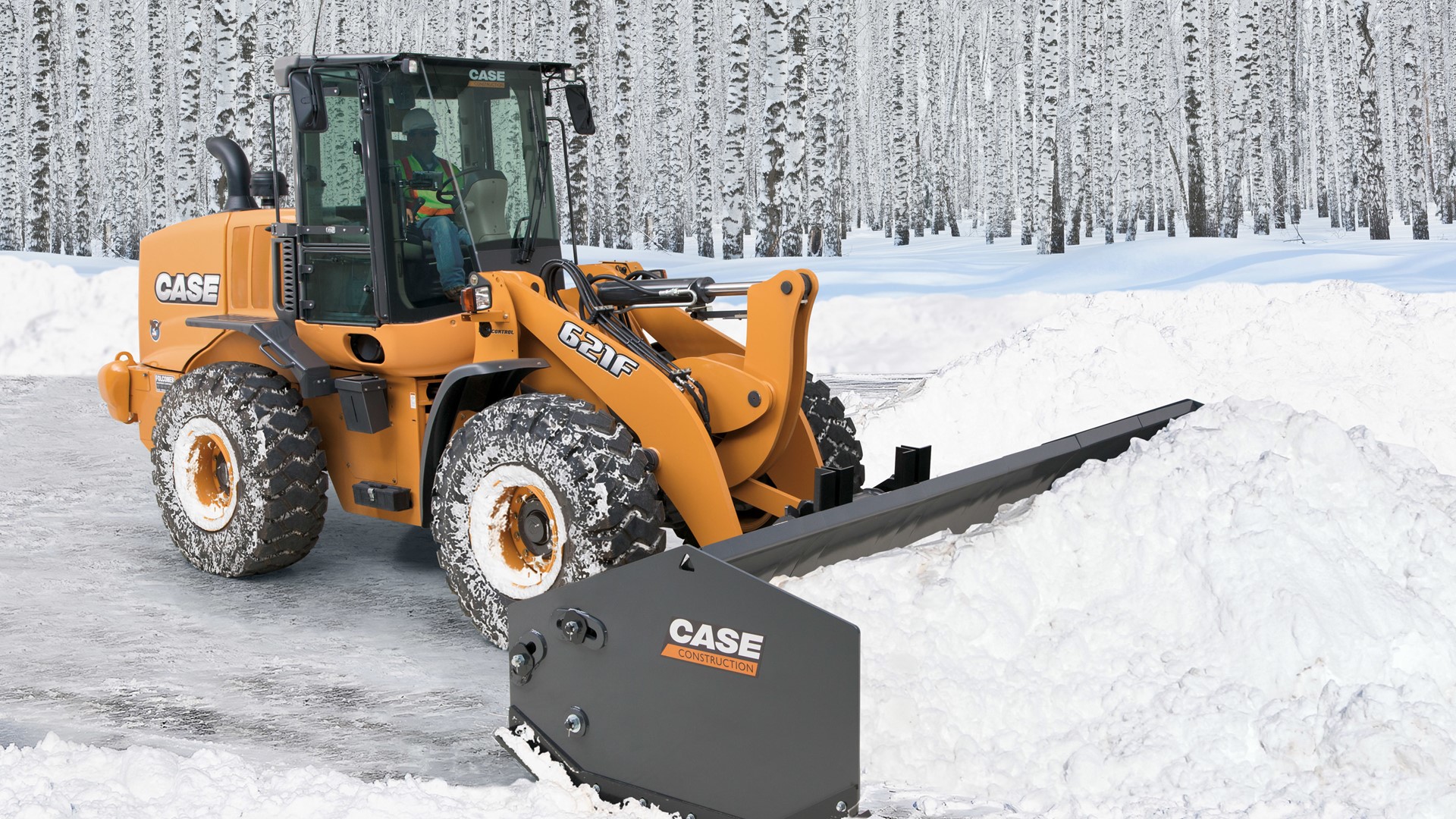Case Introduces New Sectional Snow Pushers For Wheel Loaders Skid