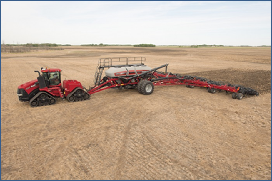 The new Case IH Precision Air™ 4585 air cart features a four-tank design with a total capacity of 580 bushels.