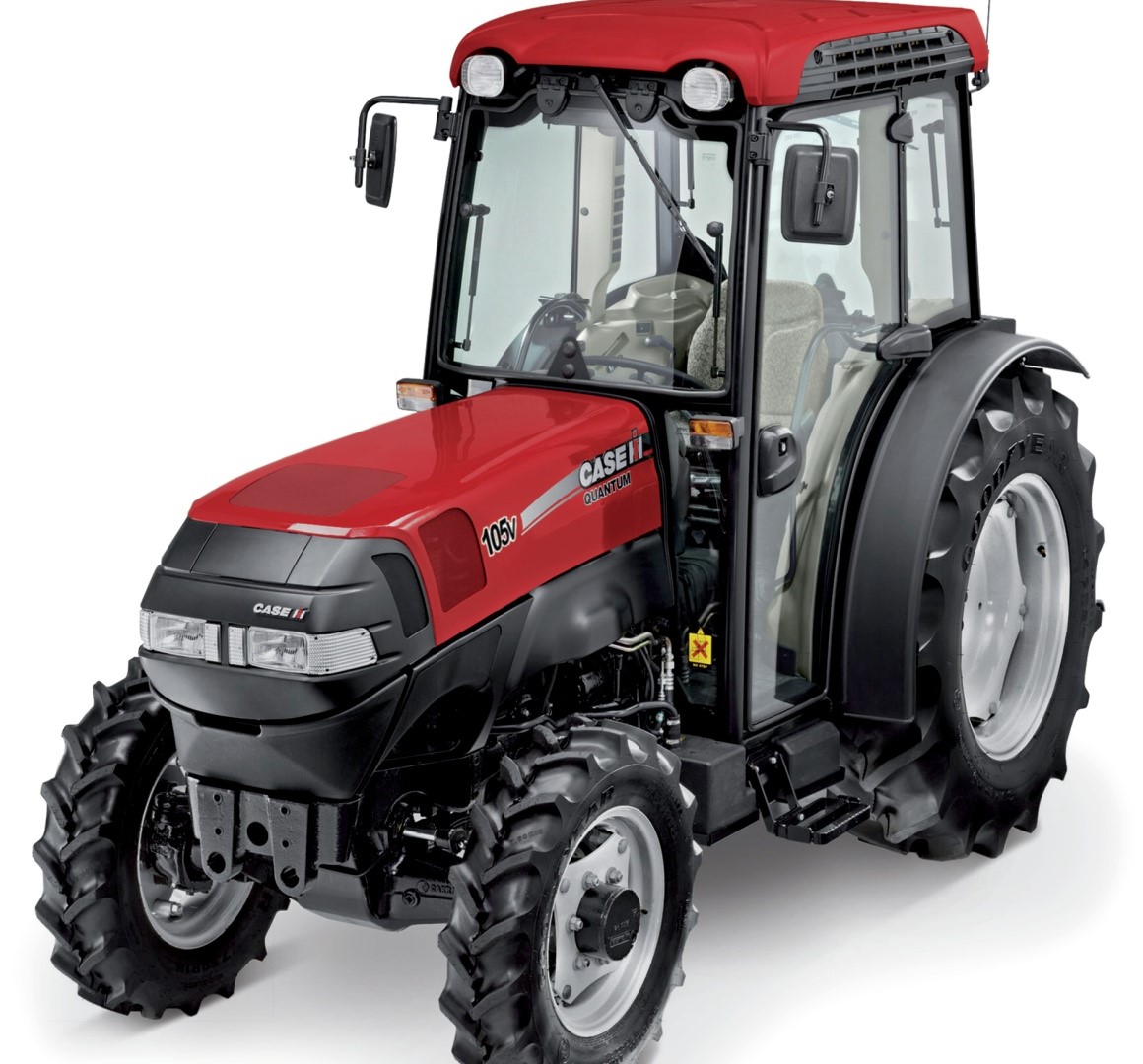 Case IH introduces the Farmall 105V tractor built specifically for orchards and vineyards.