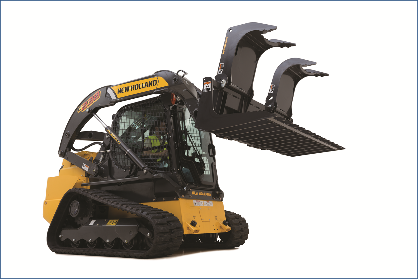 New Holland CTL featuring updated low-profile undercarriage design