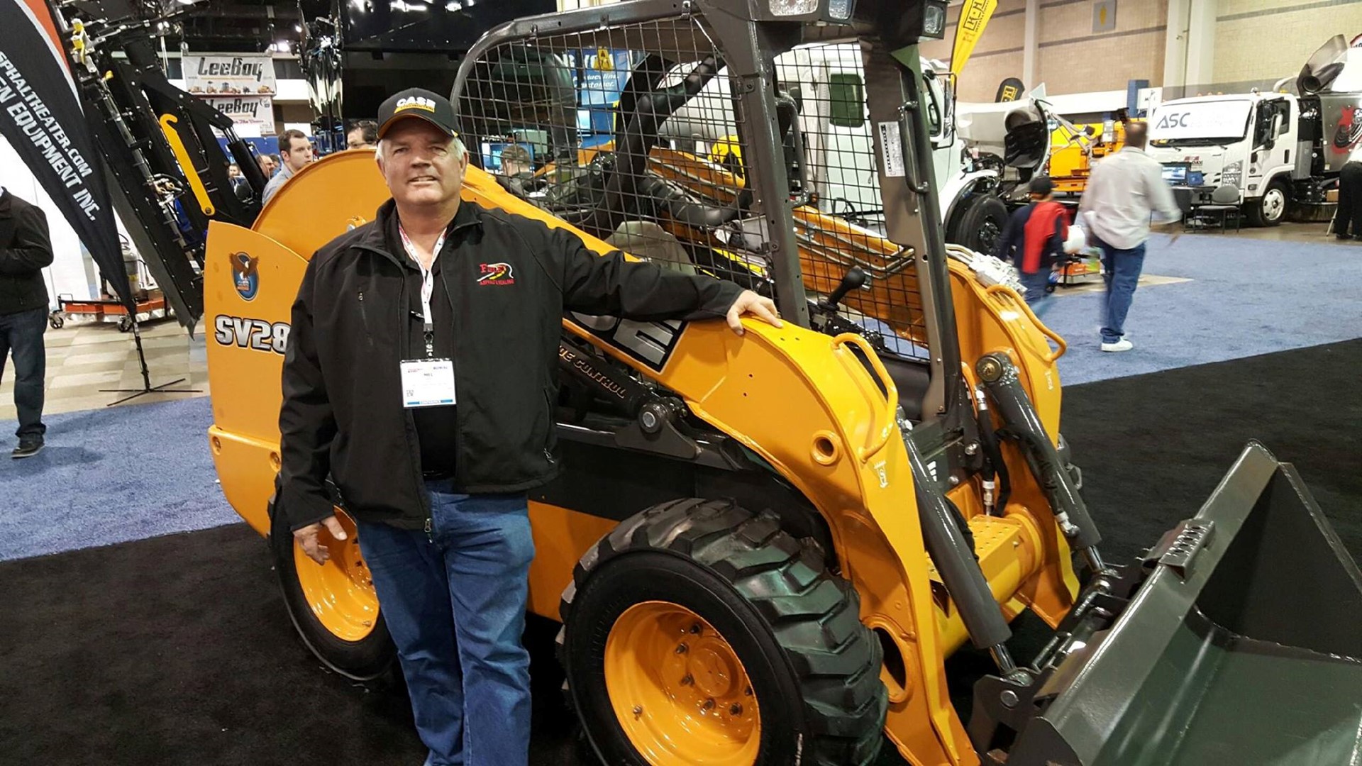 Show attendees had the opportunity to win a CASE SV280 skid steer at the manufacturer’s booth.